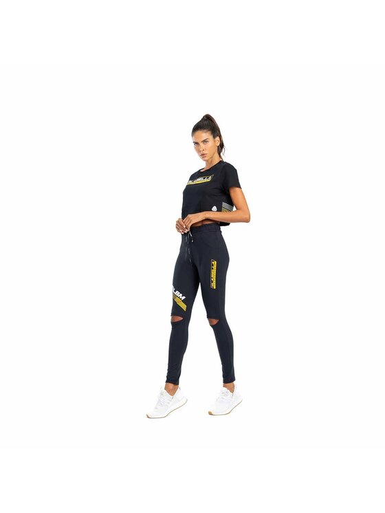 LaBellaMafia LaBellaMafia Top LABELLAMAFIA CROPPED ESSENTIALS BLACK Czarny Regular Fit
