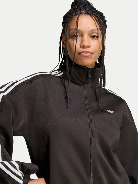 adidas adidas Mikina Lace Oversized Archive Track Top LG4278 Hnedá Regular Fit