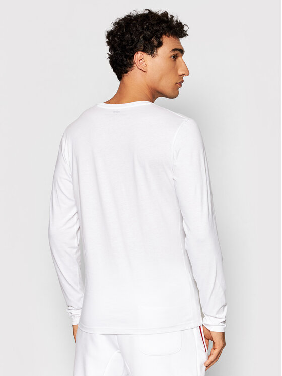 Alpha Industries Alpha Industries Longsleeve Basic Small Logo 198517 Білий Regular Fit