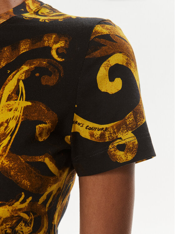 Versace Jeans Couture Versace Jeans Couture T-Shirt 76HAH6D8 Černá Slim Fit