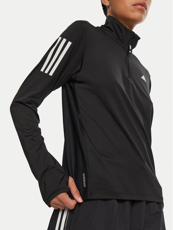 adidas adidas Μπλούζα τεχνική Own the Run IK7440 Μαύρο Regular Fit