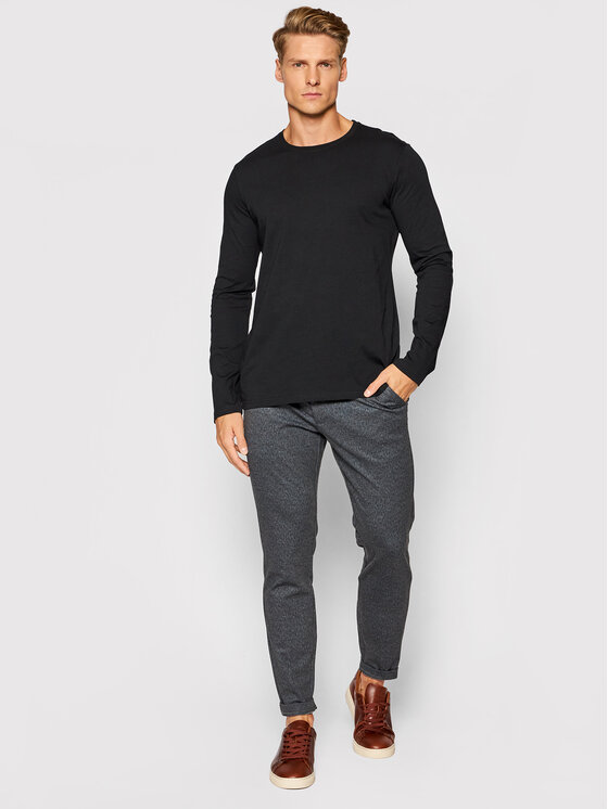 United Colors Of Benetton United Colors Of Benetton Hosszú ujjú 3U53J1F05 Fekete Regular Fit