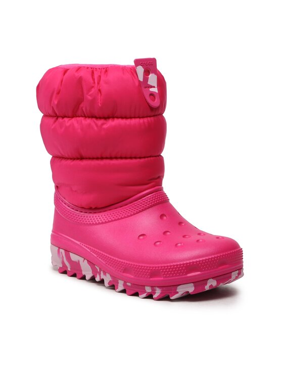 Crocs Crocs Śniegowce Classic Neo Puff Boot K 207684 Różowy
