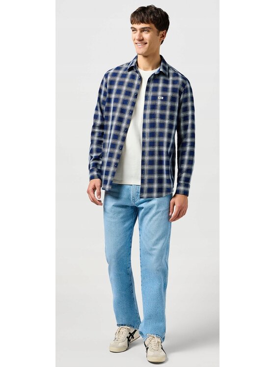 Wrangler Wrangler Jeansy Frontier Niebieski Relaxed Fit