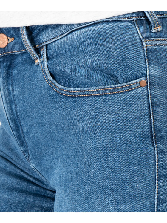 Wrangler Wrangler Jeansy W28KAEX11 Niebieski Skinny Fit