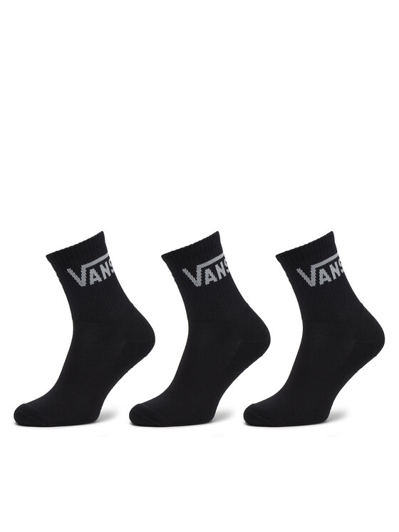 Vans Súprava 3 párov vysokých pánskych ponožiek Classic VN000BHX Čierna
