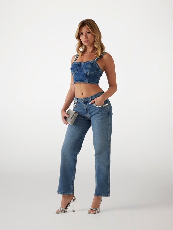 Guess Guess Jeansy 170519 Niebieski Straight Fit