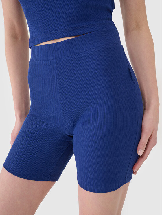 4F 4F Szorty sportowe MIDSHOP TEXTILE Granatowy Slim Fit