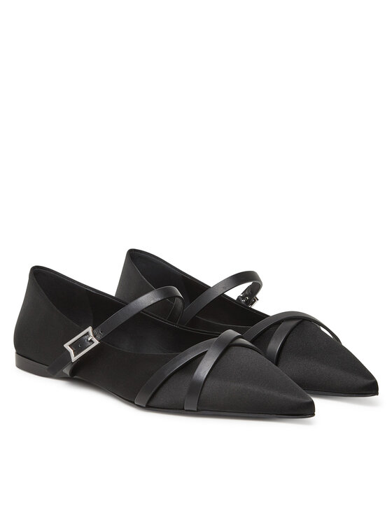 Max Mara Max Mara Półbuty Satinflat 2514521272600 Czarny