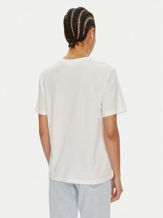 Vila Vila T-shirt Sybil 14097444 Bijela Regular Fit