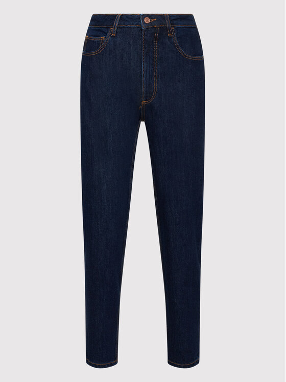 Guess Guess Jeans hlače W2YA21 D4NH4 Mornarsko modra Tapered Leg