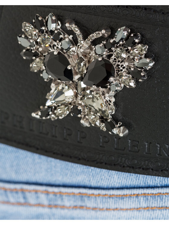 PHILIPP PLEIN PHILIPP PLEIN Džínsy 30760 Modrá Skinny Fit