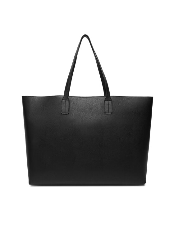 Tommy Hilfiger Tommy Hilfiger Geantă Th Icon Tote AW0AW18173 Negru