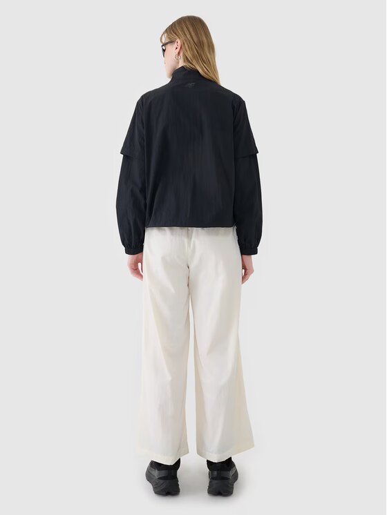 4F 4F Prechodná bunda 4FWSS25TJACF190-20S Čierna Oversize