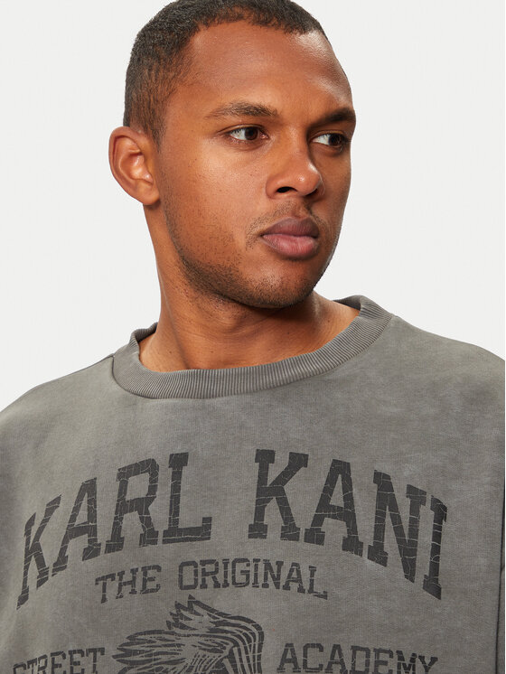 Karl Kani Karl Kani Felpa Street Academy 60290006 Grigio Regular Fit