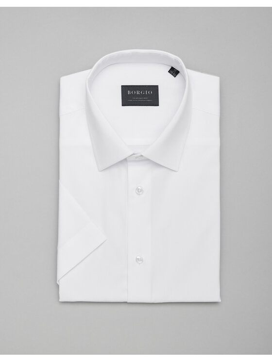 Borgio Borgio Koszula canosa Biały Classic Fit