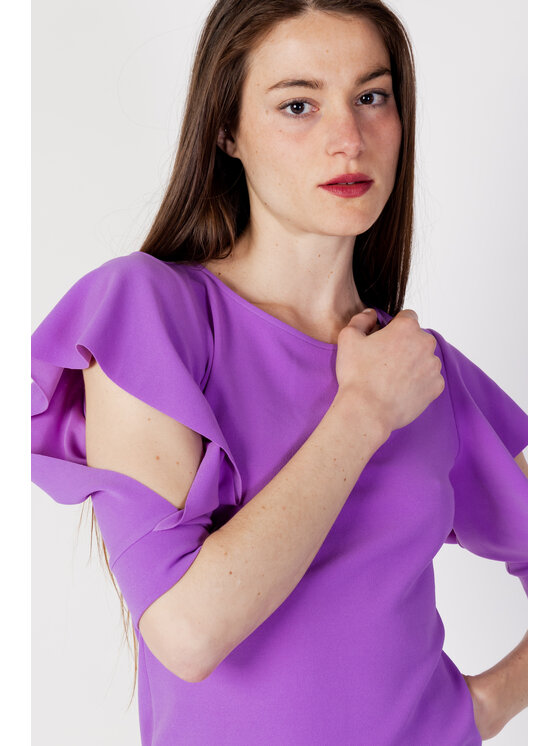 Rinascimento Rinascimento Abito da sera TINTA UNITA Viola To Fit