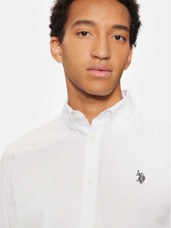 U.S. Polo Assn. U.S. Polo Assn. Риза MUP3249 Бял Slim Fit