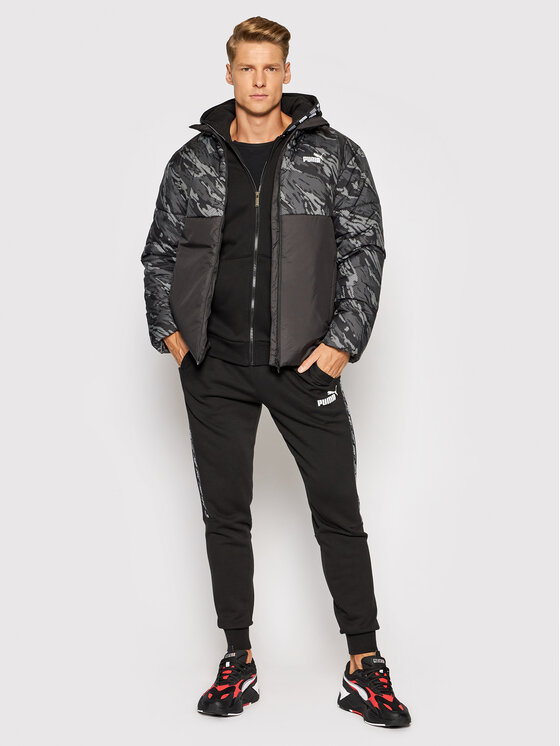 Puma Puma Пухено яке 587690 Черен Regular Fit