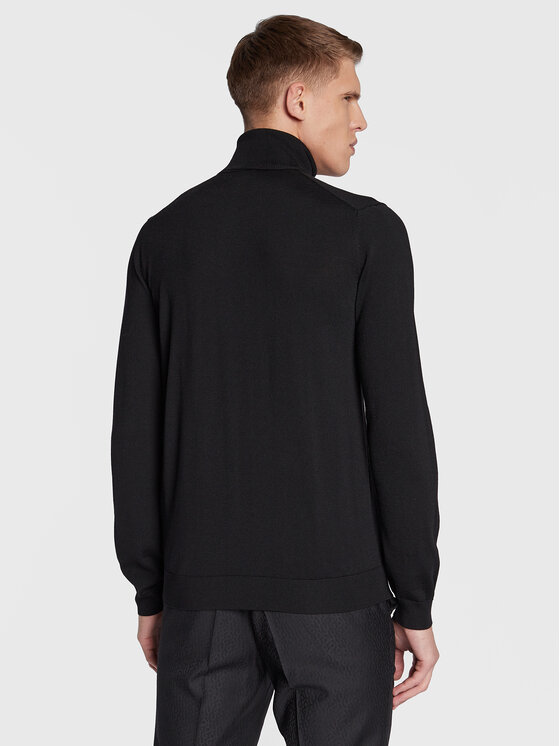 HUGO Hugo Гольф San Thomas-M 50474174 Чорний Slim Fit