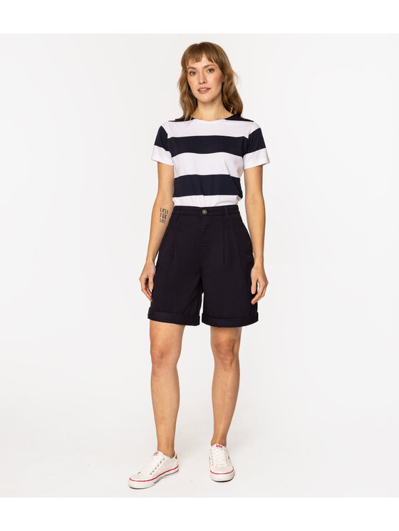 Lee Cooper Lee Cooper Bermudy HILL 3720 Granatowy Regular Fit