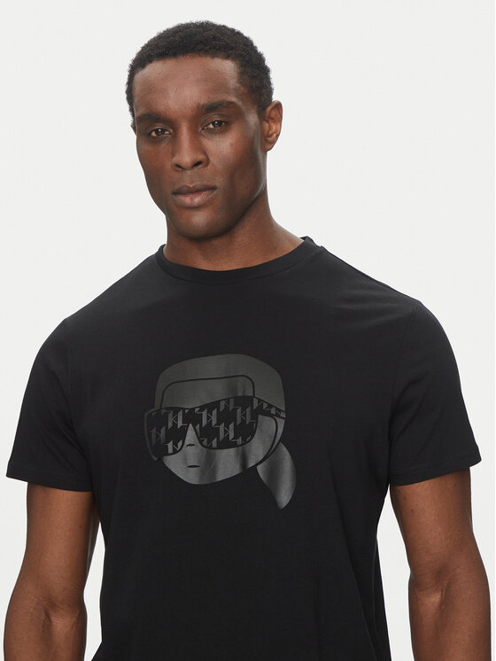 KARL LAGERFELD KARL LAGERFELD T-särk 755076 552251 Must Regular Fit