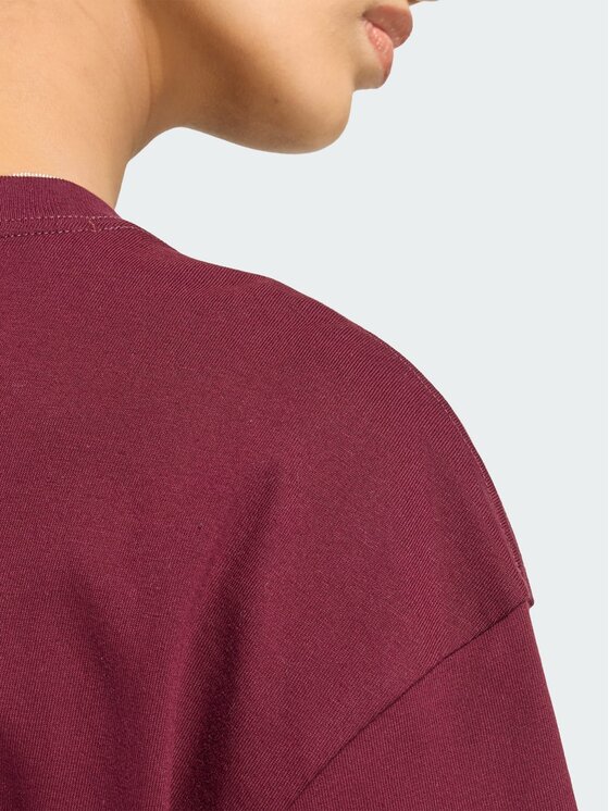 adidas adidas T-Shirt 165409 Bordowy Oversize