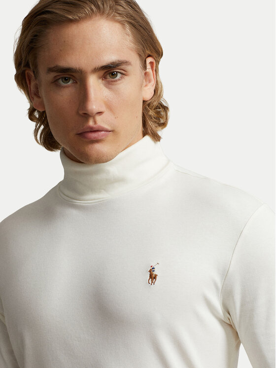 Polo Ralph Lauren Polo Ralph Lauren Bluză cu gât 710760126002 Écru Regular Fit