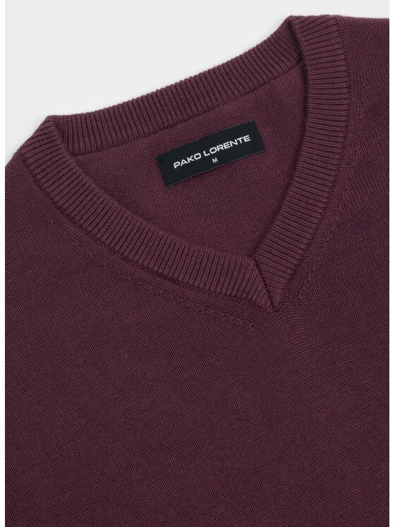 Pako Lorente Pako Lorente Sweter P26WB-2X-003 Fioletowy Straight Fit