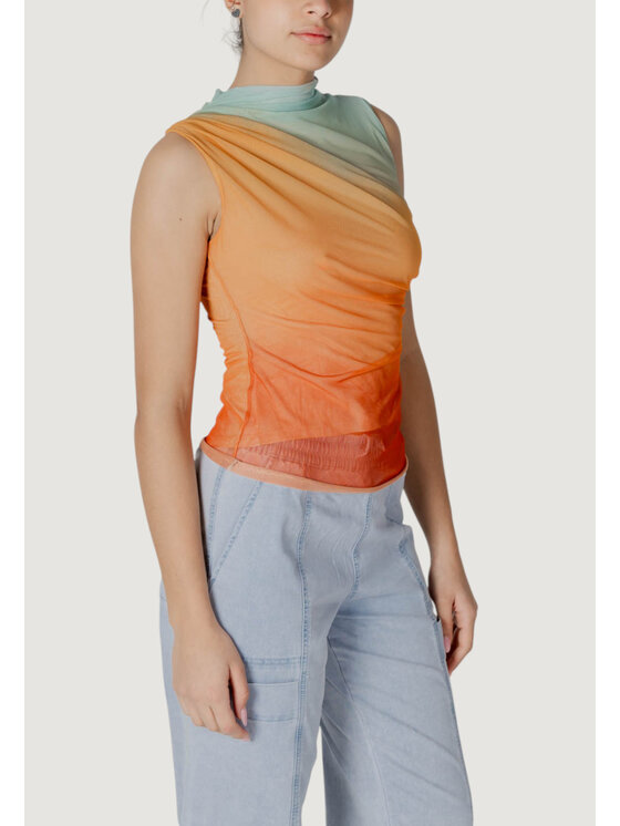 Desigual Desigual Podkoszulek TS_SAHARA Pomarańczowy Regular Fit