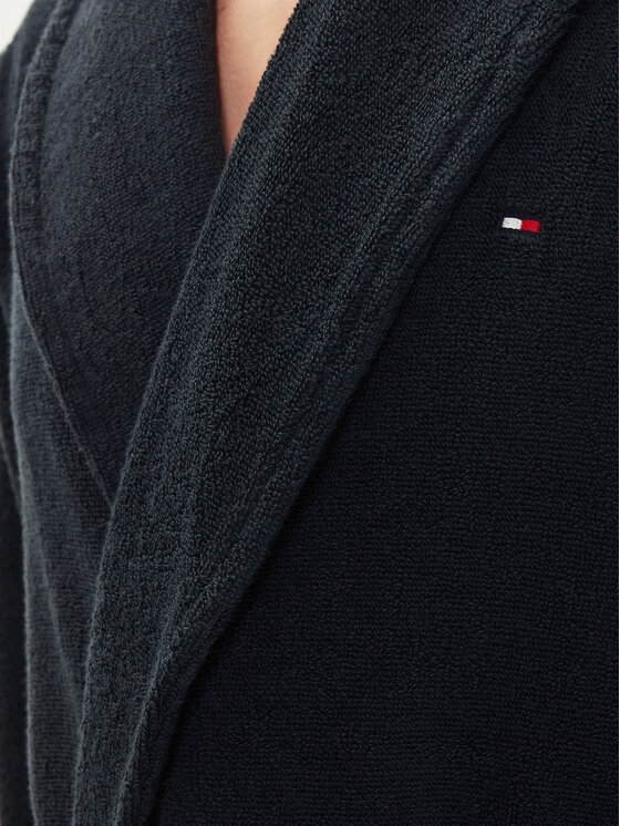 Tommy Hilfiger Tommy Hilfiger Szlafrok Icon Bathrobe 2S87905539 Granatowy