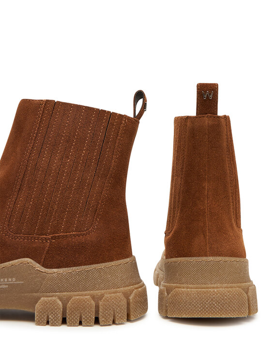 Weekend Max Mara Weekend Max Mara Gležnjarji Chelsea 2525796035600 Rjava