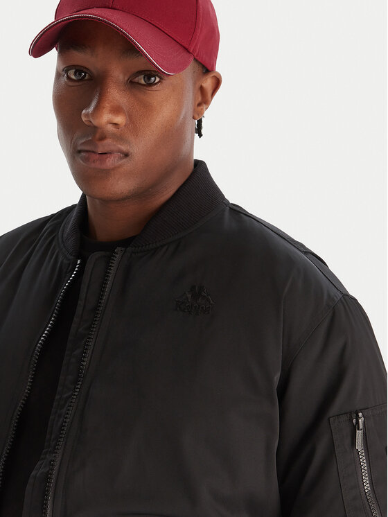 Kappa Kappa Bomber stila jaka Opilio 311M7EW Melns Regular Fit