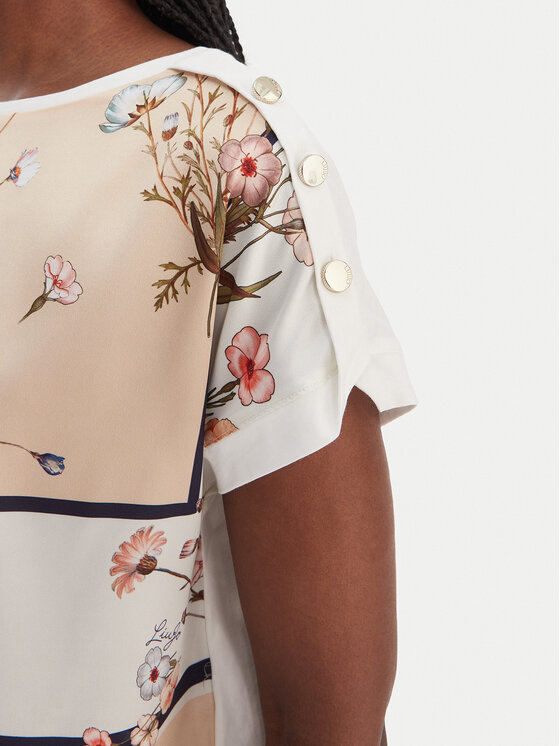 Liu Jo Liu Jo T-shirt WA6437 J6308 Beige Regular Fit