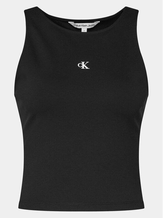 Calvin Klein Jeans Calvin Klein Jeans Top Archival J20J223107 Černá Slim Fit