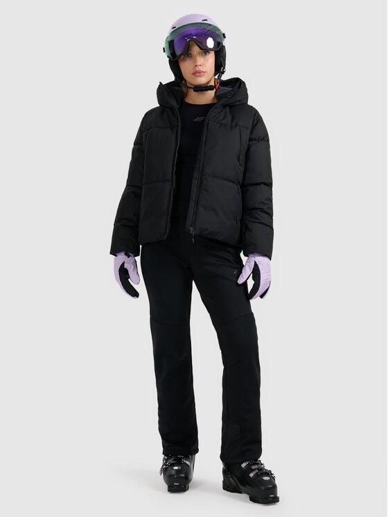 4F 4F Pantaloni da sci 4FWAW25TFTRF0943-20S Nero Slim Fit