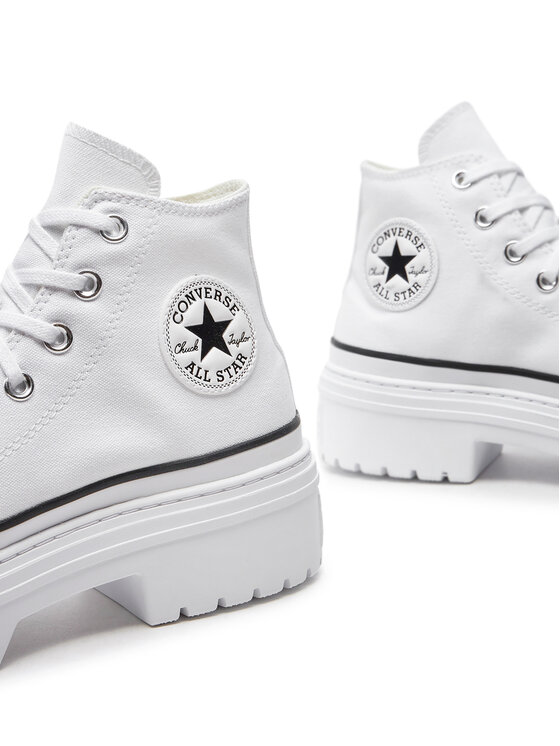 Converse platform weiß on sale