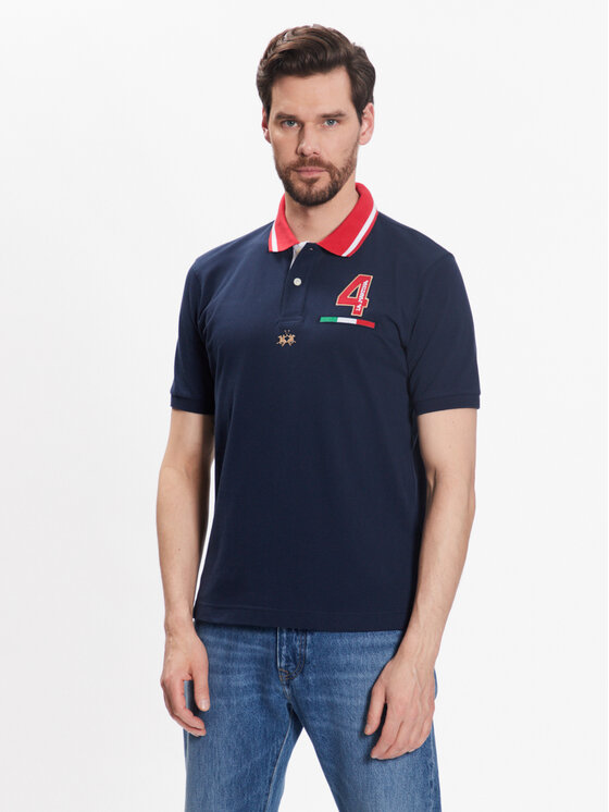 La Martina Polo VMP612 PK001 Tumši zils Regular Fit