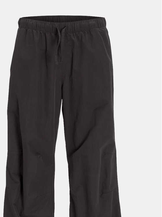 Jack & Jones Jack & Jones Bavlnené nohavice Parachute 12260931 Čierna Loose Fit
