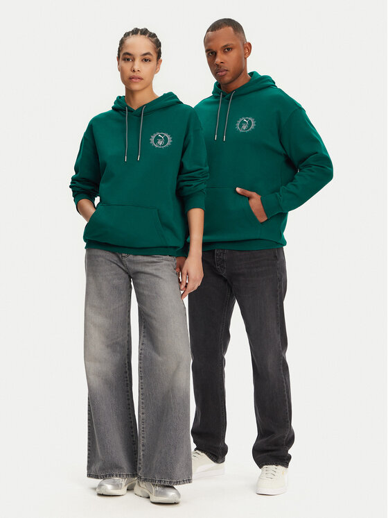 Puma Puma Bluza Unisex Harry Potter 630093 Zielony Relaxed Fit