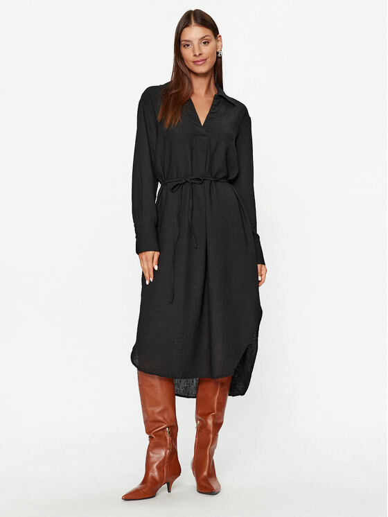 Vero Moda Každodenné šaty Chris 10292485 Čierna Regular Fit