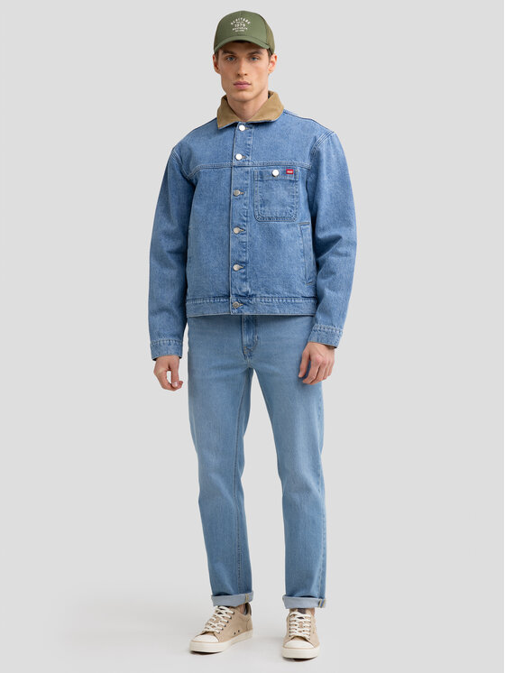 BIG STAR BIG STAR Kurtka jeansowa NOLAN Niebieski Basic Fit