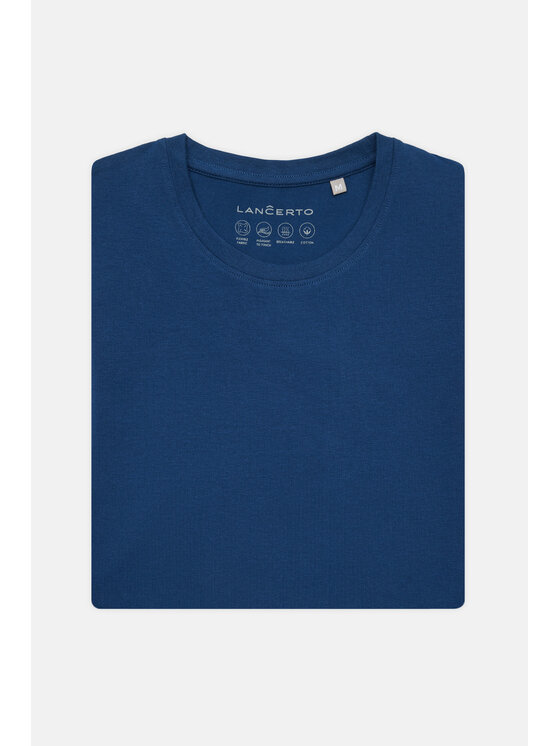 Lancerto Lancerto T-Shirt Jeffrey TS073124000005 Niebieski Regular Fit