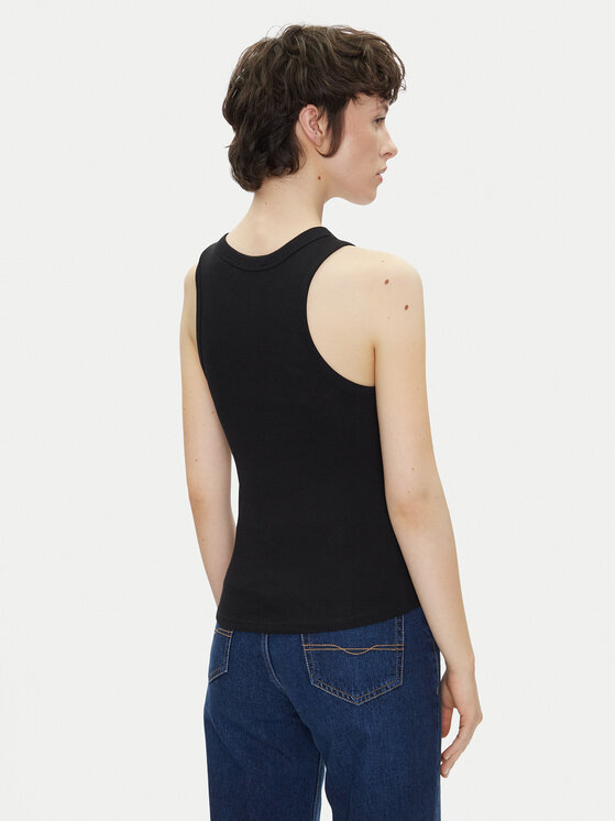 Pepe Jeans Pepe Jeans Top Marian PL506035 Czarny Slim Fit