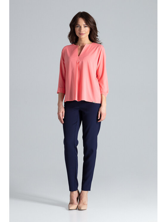 Lenitif Lenitif Blusa L035 Rosa Regular Fit