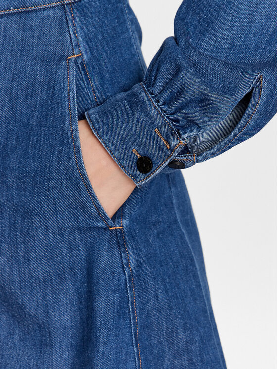 HUGO HUGO Ikdienas kleita 50484190 Zils Slim Fit
