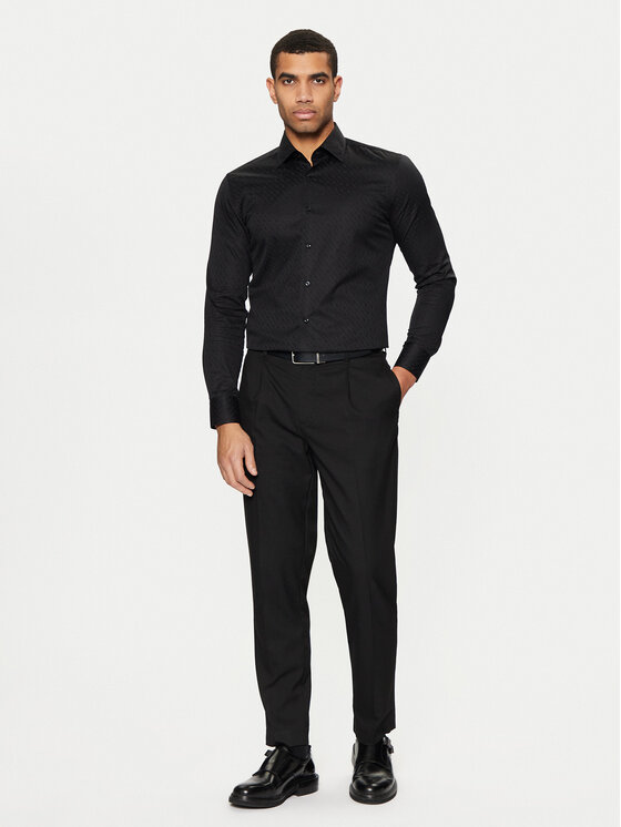BOSS BOSS Košulja 50473310 Crna Slim Fit
