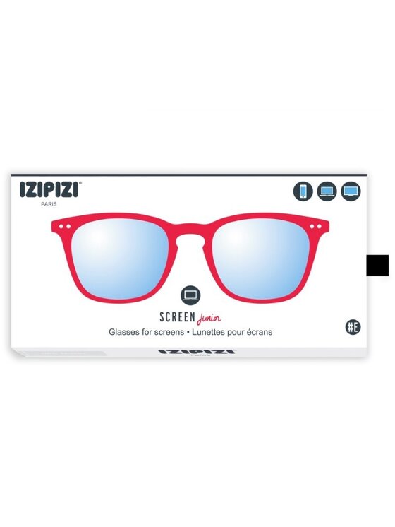 IZIPIZI IZIPIZI Okulary z filtrem blue light ScreenJ Czerwony