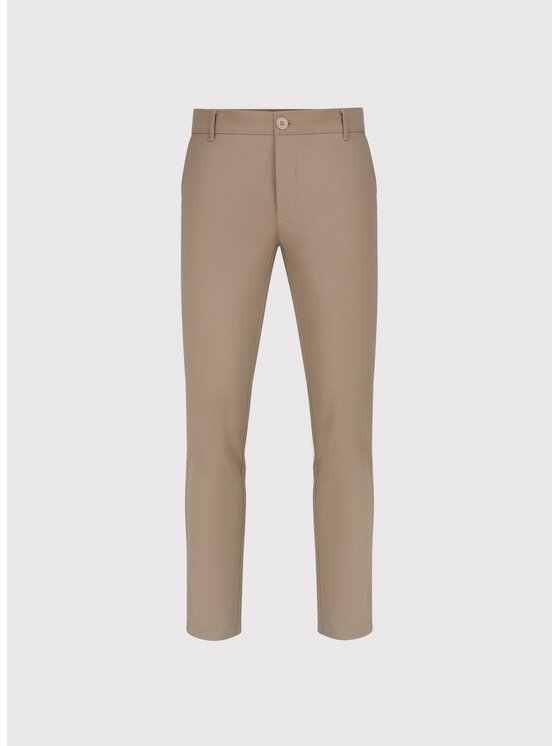 Pako Lorente Pako Lorente Spodnie materiałowe P25SF-WX-008 Beżowy Classic Fit