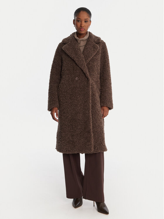 Bomboogie Bomboogie Cappotto in shearling CW360STSFC5 Marrone Regular Fit